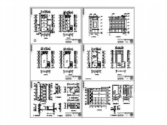 4层文化广播站建筑方案(6张CAD) - 1