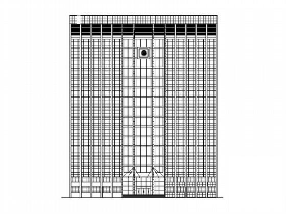 公安局17层现代风格行政办公楼（高层）建筑设计CAD施工图纸 - 2