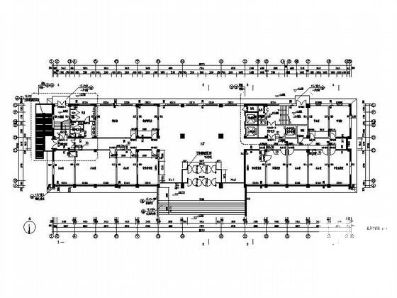 公安局17层现代风格行政办公楼（高层）建筑设计CAD施工图纸 - 3