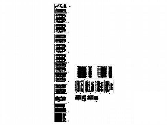 公安局17层现代风格行政办公楼（高层）建筑设计CAD施工图纸 - 4
