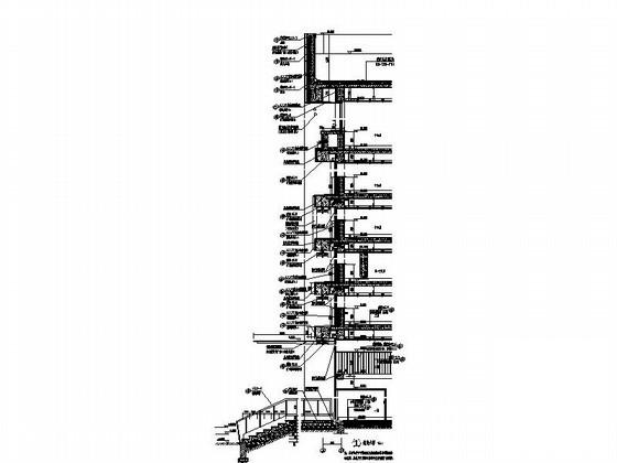 公安局17层现代风格行政办公楼（高层）建筑设计CAD施工图纸 - 5