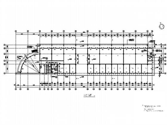 6层现代风格办公楼建筑施工套CAD图纸 - 2