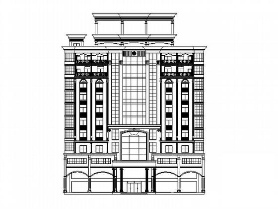 10层办公综合楼建筑施工CAD图纸含效果图纸 - 4