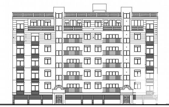 大道办公楼建筑结构设计CAD施工图纸 - 1