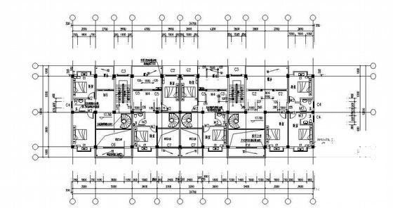 大道办公楼建筑结构设计CAD施工图纸 - 3