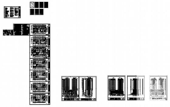 25层钢筋混凝土结构综合大厦办公楼建筑施工CAD图纸 - 2