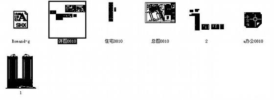 25层钢筋混凝土结构综合大厦办公楼建筑施工CAD图纸 - 3