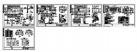 2层框架结构办公楼建筑施工CAD图纸 - 2