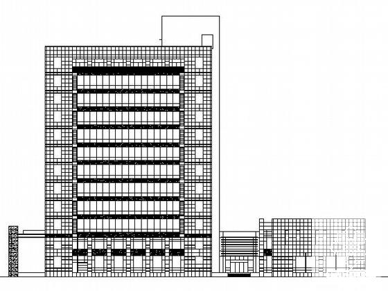 12层框架结构办公楼建筑施工CAD图纸 - 3