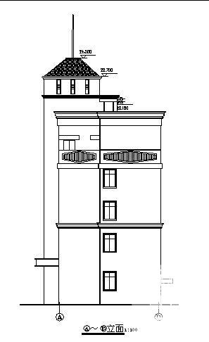 24.5米5层砖混办公楼建筑施工CAD图纸 - 4