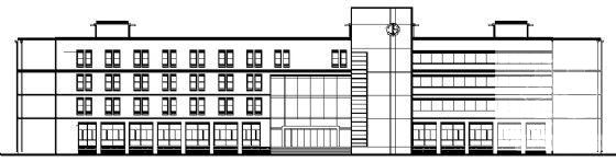 4层框架结构办公楼建筑施工CAD图纸 - 3