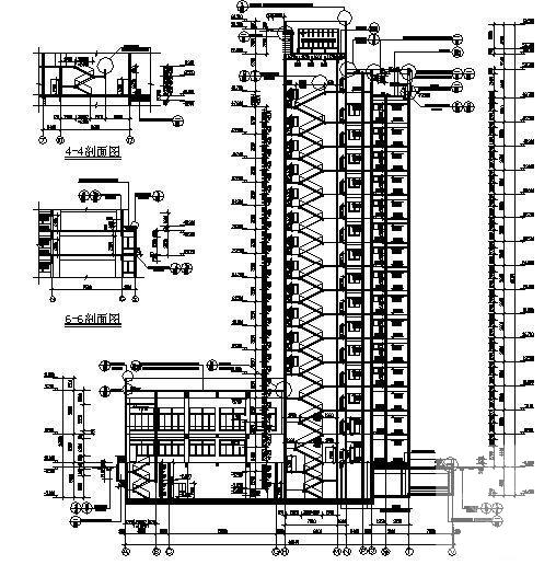 15层框架结构办公楼建筑施工CAD图纸 - 3