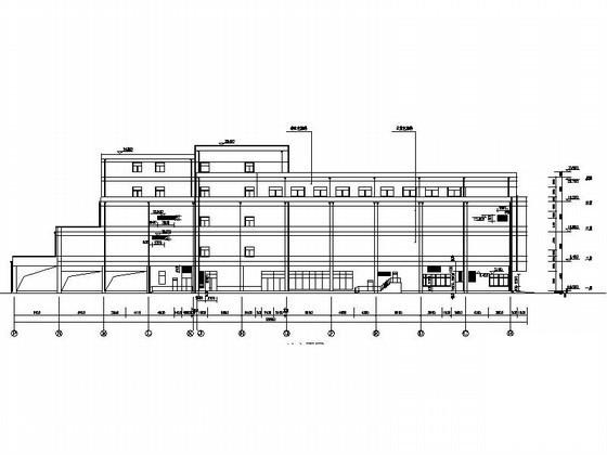 4层超市建筑施工CAD图纸 - 1