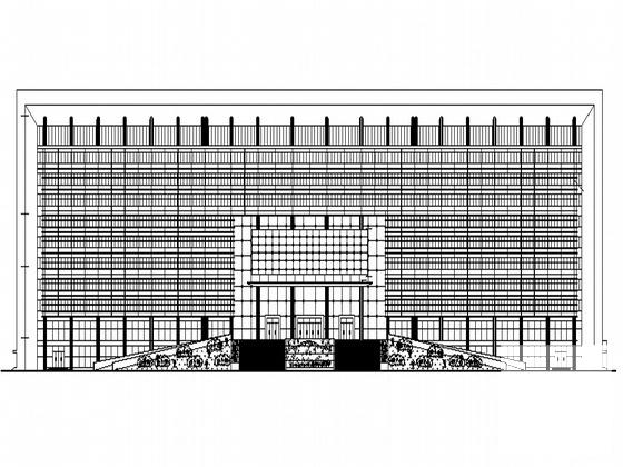 高新技术开发区框架结构11层创业服务中心建筑施工CAD图纸（节能设计） - 5