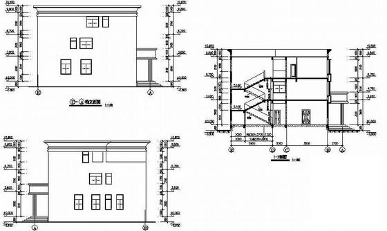 3层派出所建筑结构CAD施工图纸 - 2