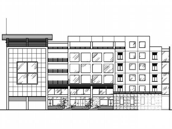 公安局6层110指挥中心建筑CAD图纸(行政办公楼) - 1