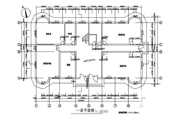 3层建筑设计院办公楼建筑CAD图纸 - 1