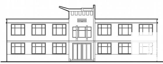 2层办公楼建筑CAD施工图纸(卫生间详图) - 2