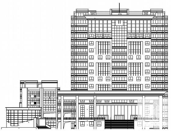 高层检察院建筑CAD施工图纸 - 4