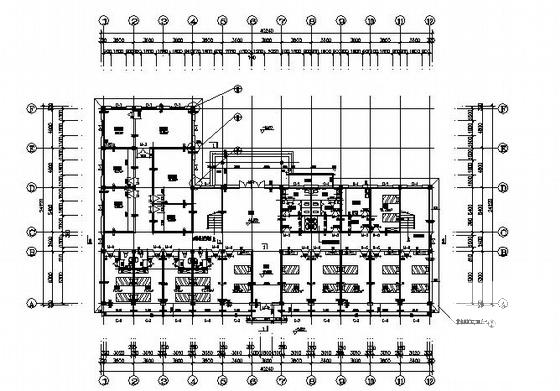 北票矿区采煤沉陷区小区社区服务楼建筑CAD施工图纸(框架结构) - 3