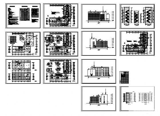 5层办公楼建筑CAD图纸 - 1