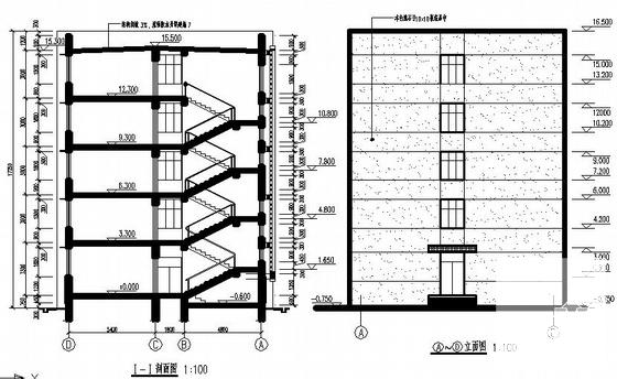 5层办公楼建筑CAD施工图纸 - 2