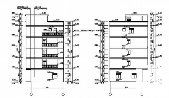 5层底商办公楼建筑CAD图纸 - 2