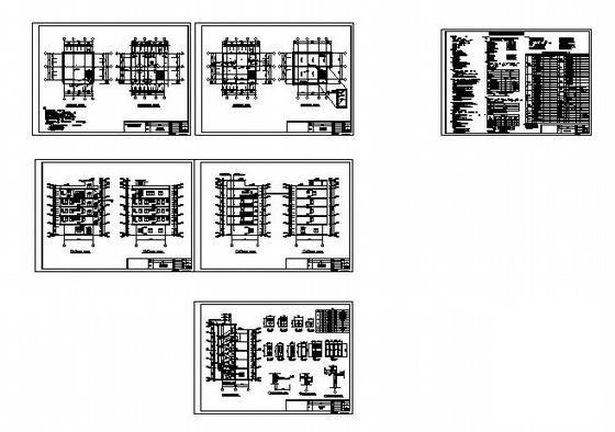 5层底商办公楼建筑CAD图纸 - 3