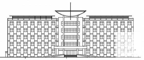 大型5层办公楼建筑施工CAD图纸(钢筋混凝土结构) - 4