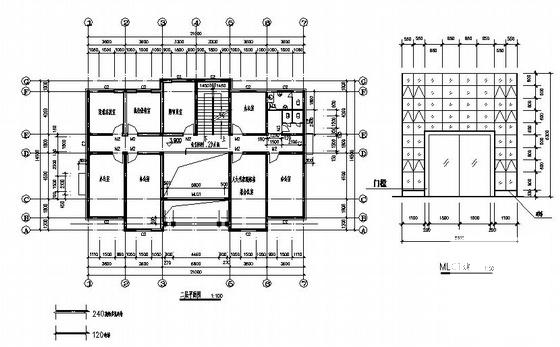 精美3层法院建筑CAD图纸(结构施工图) - 4