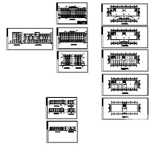 5层劳教所建筑CAD图纸 - 2