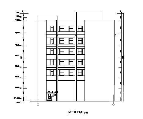 7层综合楼建筑设计方案设计图纸（框架结构） - 1