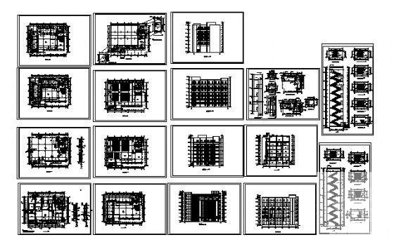 7层综合楼建筑设计方案设计图纸（框架结构） - 2