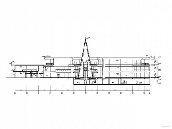 城市广场3层商业楼建筑施工图（包括幕墙CAD施工图纸） - 1