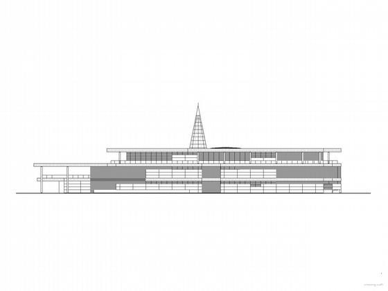 城市广场3层商业楼建筑施工图（包括幕墙CAD施工图纸） - 2