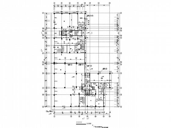 12层商住楼建筑施工CAD图纸(钢筋混凝土结构) - 1