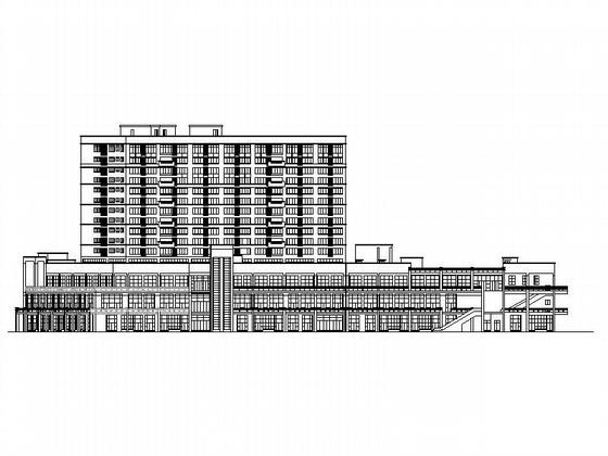 黄金海岸16层商住综合楼建筑施工CAD图纸（人防） - 3