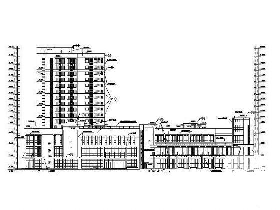 黄金海岸16层商住综合楼建筑施工CAD图纸（人防） - 5