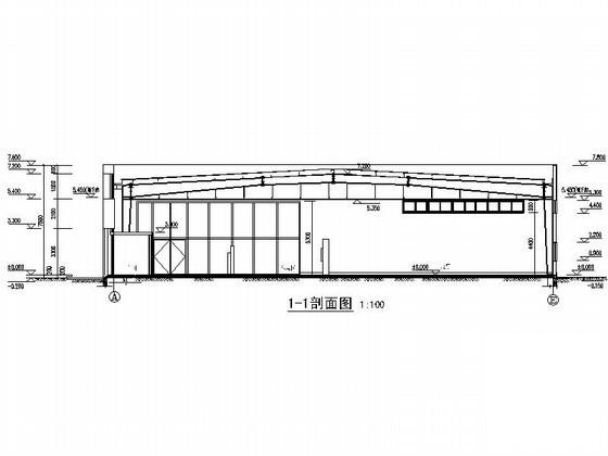 2层大众汽车4S店建筑CAD施工图纸 - 1