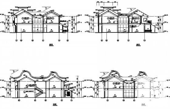2层洛带文化艺术村街区小镇住宅（7、8、9号楼）建筑施工CAD图纸 - 4