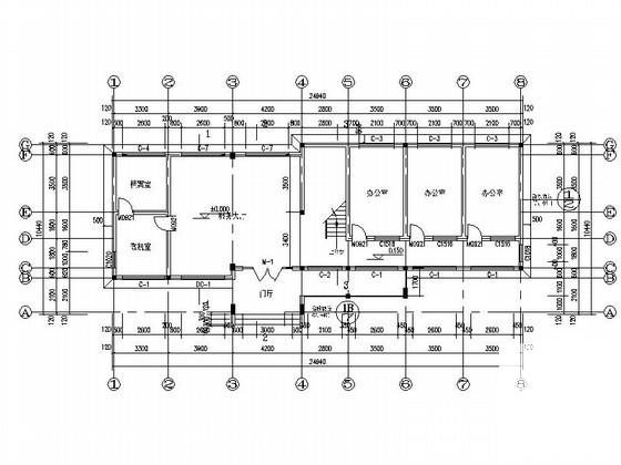 精美3层中式办公楼建筑CAD图纸(节能设计说明) - 1