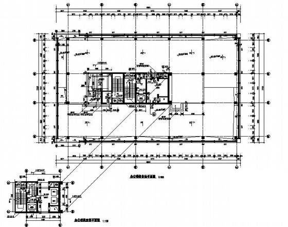 19层LOFT办公楼建筑施工CAD图纸（102米）(钢筋混凝土结构) - 3