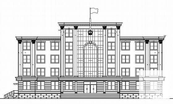 检察院小型办公楼建筑CAD施工图纸 - 3