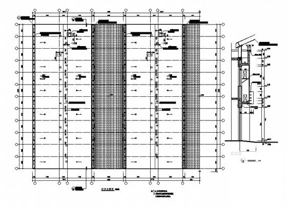 食品市场(一期)2层商铺建筑施工套CAD图纸(现代风格) - 4