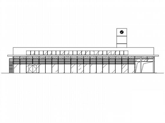 名车4S店建筑CAD施工图纸(钢筋混凝土) - 5