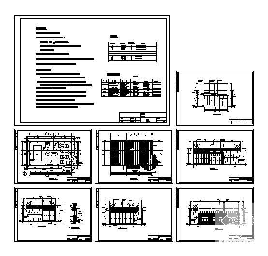 邵东商业广场销售中心建筑CAD施工图纸 - 3