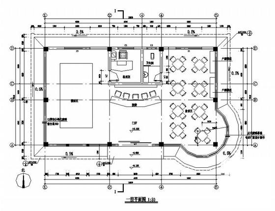 邵东商业广场销售中心建筑CAD施工图纸 - 4