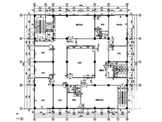 宝丰县5层综合楼建筑CAD施工图纸 - 2
