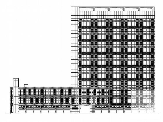 14层框架结构综合商业楼建筑CAD施工图纸 - 2