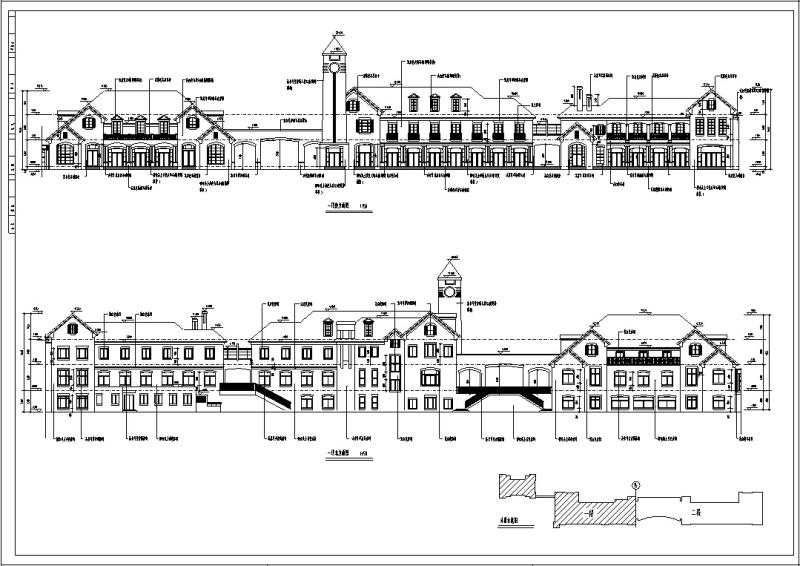 7套商住综合楼建筑设计方案初设图纸CAD图纸(钢筋混凝土结构) - 1